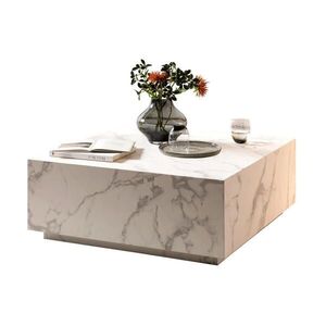 Livetastic KONFERENČNÍ STOLEK, bílá, kompozitní dřevo, 90/90/35 cm obraz
