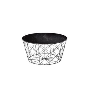 Livetastic KONFERENČNÍ STOLEK, černá, kov, sklo, 80/45 cm obraz