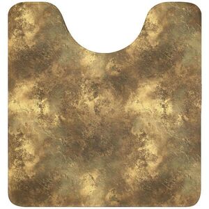 OnlyWow WC PŘEDLOŽKA Antique - metalický vzhled - Gold 55x60 cm obraz