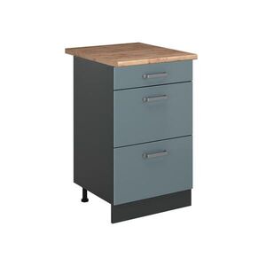 Vicco SPODNÍ SKŘÍŇKA KUCHYŇSKÉ LINKY R-Line, Modrošedá/Antracit, 50 cm pracovná doska Dub Goldkraft obraz