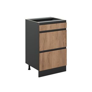 Vicco SPODNÍ SKŘÍŇKA KUCHYŇSKÉ LINKY R-Line, Zlatý mocný dub/Antracit, 50 cm bez pracovní desky obraz