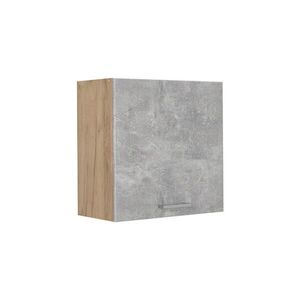 Vicco VĚŠÁK NA STĚNU R-Line, Beton/Zlatý mocný dub, 60 cm s 1 dvířky obraz