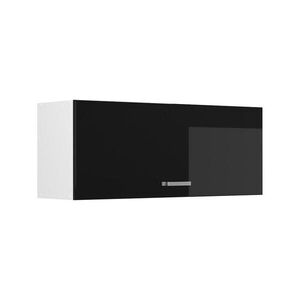 Vicco VĚŠÁK NA STĚNU R-Line, Černý vysoký lesk/Bílá, 100 cm Plochý obraz