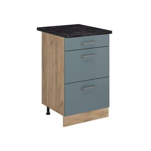 Vicco SPODNÍ SKŘÍŇKA KUCHYŇSKÉ LINKY R-Line, Modrošedá/Zlatý mocný dub, 50 cm pracovná doska antracitová obraz