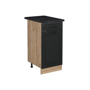Vicco SPODNÍ SKŘÍŇKA KUCHYŇSKÉ LINKY R-Line, Antracitový venkovský dům/Zlatý mocný dub, 40 cm pracovná doska antracitová obraz