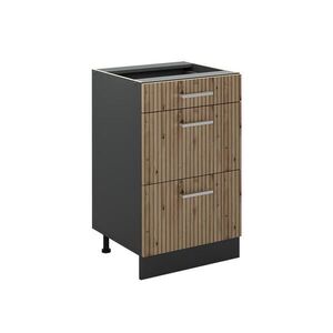Vicco SPODNÍ SKŘÍŇKA KUCHYŇSKÉ LINKY R-Line, Řemeslný dub/Antracit, 50 cm bez pracovní desky obraz