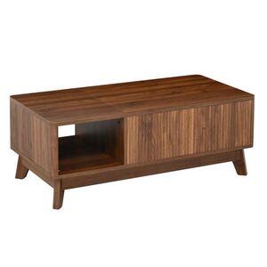 Modfu KONFERENČNÍ stolek z MDF 95x48x50 cm ořechová s výškově nastavitelnou deskou a úložným prostorem obraz