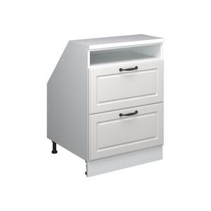 Vicco ŠIKMÁ SKŘÍŇ Rion Bílý venkovský dům 60 x 81.6 cm se 2 zásuvkami, korpus skříně hloubka 60 cm obraz