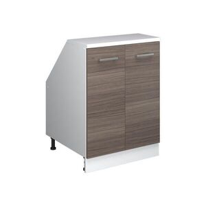 Vicco ŠIKMÁ SKŘÍŇ Rion Ušlechtilá šedá 60 x 81.6 cm se 2 dveřmi, korpus skříně hloubka 60 cm obraz