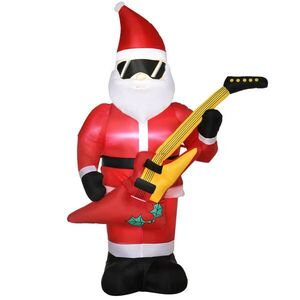 Outsunny NAFUKOVACÍ Santa Claus, polyester, červený obraz