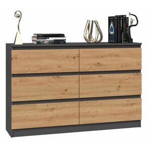 RAUMHIRSCH FURNITURE KOMODA antracitová, Artisan 120/75/30 obraz