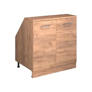 Vicco WARDROBE FOR SLOPING CEILING Rion Zlatý mocný dub 80 x 81.6 cm se 2 dveřmi, korpus skříně hloubka 60 cm obraz