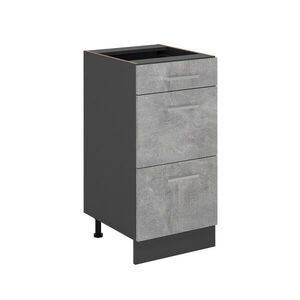 Vicco SPODNÍ SKŘÍŇKA KUCHYŇSKÉ LINKY R-Line Beton 40 cm se zásuvkami, bez pracovní desky obraz