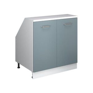 Vicco ŠIKMÁ SKŘÍŇ Rion Modrošedá 80 x 81.6 cm se 2 dveřmi, korpus skříně hloubka 60 cm obraz
