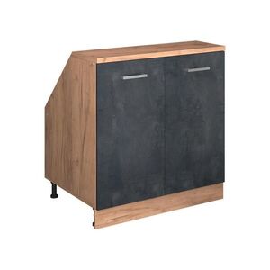 Vicco RION Černý beton 80 x 81.6 cm se 2 dveřmi, korpus skříně hloubka 60 cm obraz