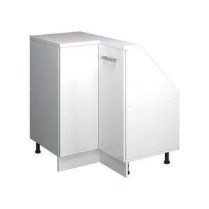 Vicco ROHOVÁ KUCHYŇSKÁ SKŘÍŇKA POD ŠIKMOU STŘECHU R-Line Bílá vysoký lesk 75.6 cm s 1 dveřmi obraz