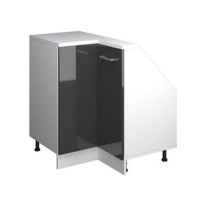 Vicco ŠIKMÁ SKŘÍŇ ROHOVÁ SKŘÍŇKA Rion Antracitový vysoký lesk 75.6 x 81.6 cm s 1 dveřmi obraz