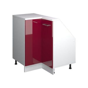 Vicco ROHOVÁ KUCHYŇSKÁ SKŘÍŇKA POD ŠIKMOU STŘECHU R-Line Červená vysoký lesk 75.6 cm s 1 dveřmi obraz