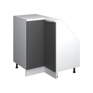Vicco ŠIKMÁ SKŘÍŇ ROHOVÁ SKŘÍŇKA Rion Antracitově zlatý 75.6 x 81.6 cm s 1 dveřmi obraz