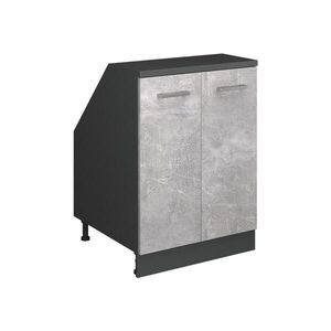 Vicco ŠIKMÁ SKŘÍŇ Rion Beton 60 x 81.6 cm se 2 dveřmi, korpus skříně hloubka 60 cm obraz