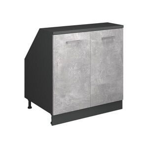 Vicco ŠIKMÁ SKŘÍŇ Rion Beton 80 x 81.6 cm se 2 dveřmi, korpus skříně hloubka 60 cm obraz