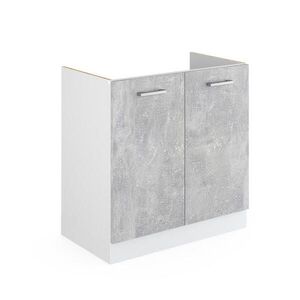 Vicco ZÁKLADNÍ JEDNOTKA PRO DŘEZ R-Line Beton 80 cm s dvířky, bez pracovní desky obraz