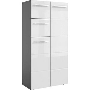 Xora MIDI SKŘÍŇKA, antracitová, vysoce lesklá bílá, 60/121/31 cm obraz