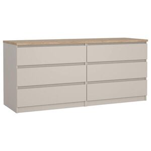 Boxxx ŠIROKÁ KOMODA, barvy dubu, kašmírová, 153, 8/70, 1/50 cm obraz