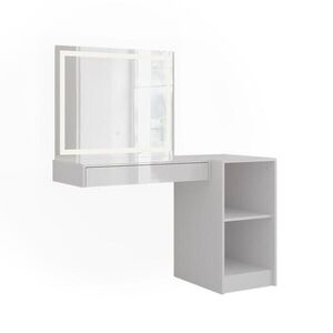 Vicco TOALETNÍ STOLEK Sherry Bílá/bílý vysoký lesk 120 cm 3 díly obraz