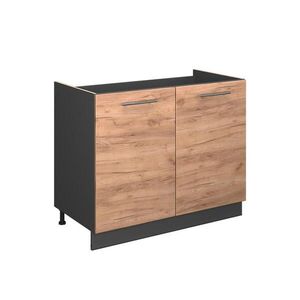 Vicco SKŘÍŇKA POD DŘEZ Fame-Line, Zlatý mocný dub/Antracit, 100 cm, PD Dub obraz