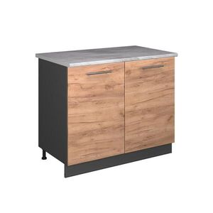 Vicco SKŘÍŇKA POD DŘEZ Fame-Line, Zlatý mocný dub/Antracit, 100 cm, PD Mramor obraz