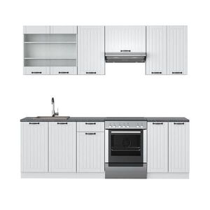 Vicco KUCHYŇSKÝ KOUT Fame-Line Bílý venkovský dům/bílá 240 cm , PD Antracit obraz