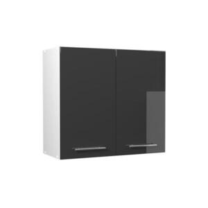 Vicco VĚŠÁK NA STĚNU Fame-Line, Antracitový vysoký lesk/Bílá, 80 cm obraz