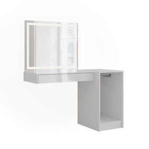 Vicco TOALETNÍ STOLEK Sherry Bílá/bílý vysoký lesk 120 cm 3 díly obraz