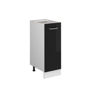Vicco UNIVERZÁLNÍ ZÁKLADNÍ JEDNOTKA R-Line Černý vysoký lesk 30 cm s dvířky, bez pracovní desky obraz