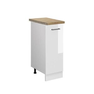 Vicco LÉKÁRNIČKOVÁ SKŘÍŇKA R-Line Bílá vysoký lesk 30 cm , PD Dub obraz