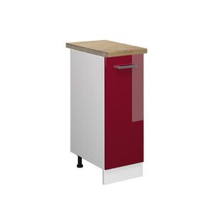 Vicco LÉKÁRNIČKOVÁ SKŘÍŇKA R-Line Červená vysoký lesk 30 cm , PD Dub obraz