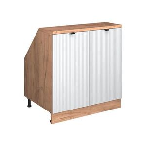 Vicco ŠIKMÁ SKŘÍŇ Rion Bílé zvlnění 80 x 81.6 cm se 2 dveřmi, korpus skříně hloubka 60 cm obraz