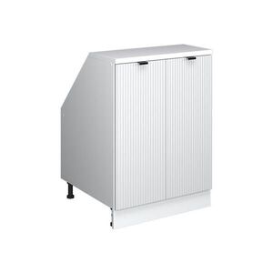 Vicco ŠIKMÁ SKŘÍŇ Rion Bílé zvlnění 60 x 81.6 cm se 2 dveřmi, korpus skříně hloubka 60 cm obraz