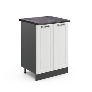 Vicco SPODNÍ SKŘÍŇKA KUCHYŇSKÉ LINKY R-Line Bílý venkovský dům 60 cm , PD Antracit obraz