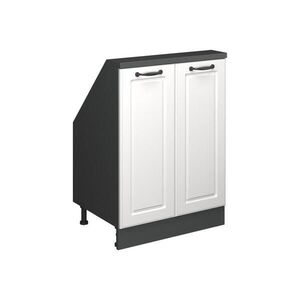 Vicco KUCHYŇSKÁ SKŘÍŇKA POD ŠIKMOU STŘECHU R-Line Bílý venkovský dům 60 cm se 2 dvířky obraz