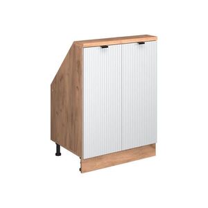 Vicco ŠIKMÁ SKŘÍŇ Rion Bílé zvlnění 60 x 81.6 cm se 2 dvířky obraz