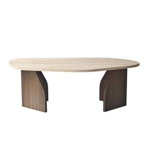Calicosy KONFERENČNÍ stolek s organicky tvarovanou deskou a širokými nohami, délka 100 cm - ROCK obraz