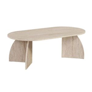 Calicosy KONFERENČNÍ stolek SELENE s oválnou deskou a zaoblenými nohami, délka 120 cm obraz