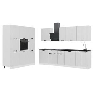 Vicco KUCHYŇSKÝ KOUT Fame-Line, Bílý venkovský dům/Bílá, 460 cm, PD Antracit obraz