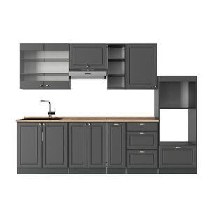 Vicco KUCHYŇSKÝ KOUT Fame-Line Anthrazit-Gold Landhaus 280 cm , PD Dub obraz