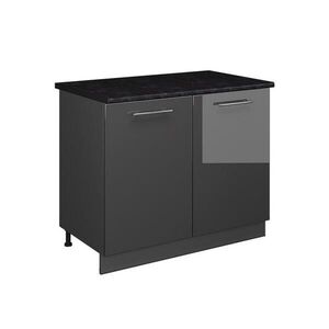 Vicco SKŘÍŇKA POD DŘEZ Fame-Line, Antracitový vysoký lesk/Antracit, 100 cm, PD Antracit obraz