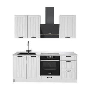 Vicco JEDNOTKOVÁ KUCHYNĚ Fame-Line, Bílý venkovský dům/Bílá, 190 cm, PD Mramor obraz