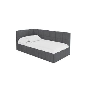 ALTDECOR JEDNOLŮŽKOVÁ POSTEL pro mládež s úložným prostorem vpravo, bez matrace - LIVY 80x200 tmavě šedá obraz