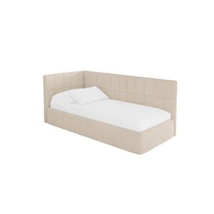 ALTDECOR JEDNOLŮŽKOVÁ POSTEL pro mládež s úložným prostorem, vpravo - TULY 90x200 béžová obraz